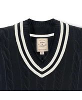 Hope & Henry Women's Long Sleeve V-Neck Cricket Sweater