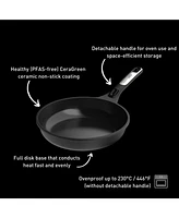 BergHOFF Leo Phantom 2pc Nonstick Ceramic Fry Pan Set, Recycled