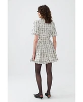 Nocturne Women's Tweed Mini Dress - Multi