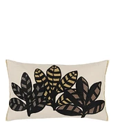 Designers Guild Tanjore Natural Cotton, Linen Embroidered Decorative Pillow