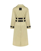 Nocturne Women's Double Sided Belted Trench Coat