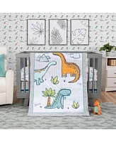 Sammy & Lou Dinosaur Million Years 4 Piece Crib Bedding Set by