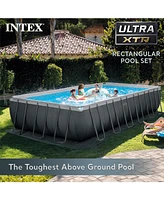 Intex 26363EH 24' x 12' x 52" Rectangular Ultra Xtr Frame Swimming Pool w/ Pump