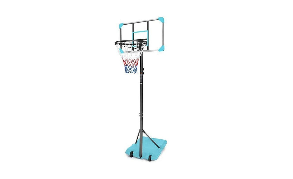 Slickblue Portable Basketball Goal System with Stable Base and Wheels for Easy Movement