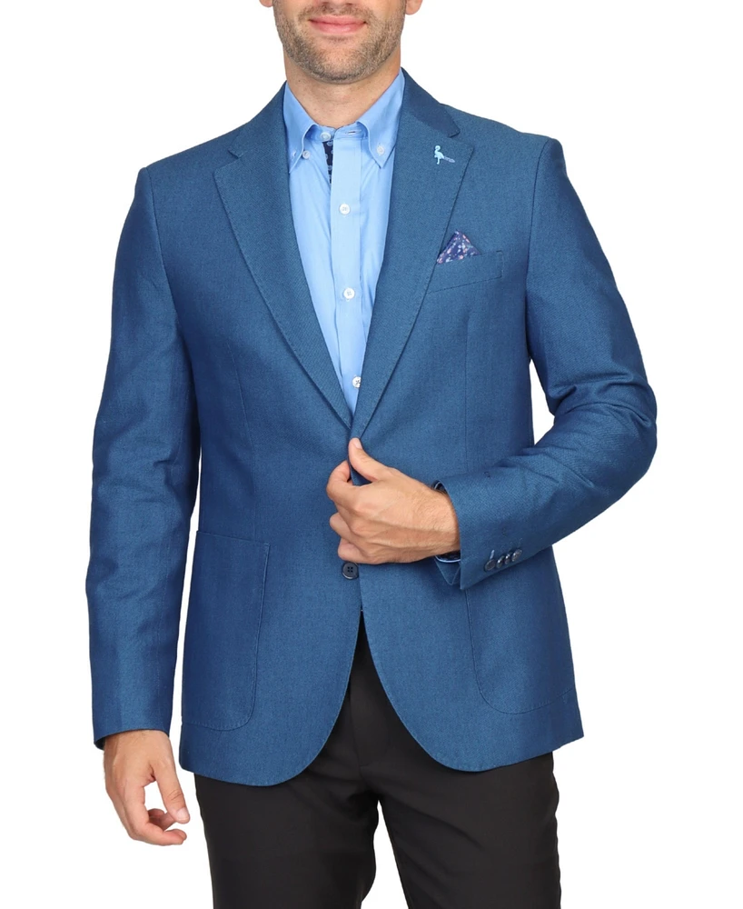 Men's Indigo Dyed Birdseye Sportcoat