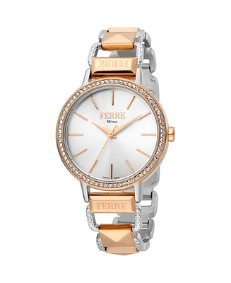 Ferre Milano Women's Classic Silver Dial Watch - FM1L173M0101