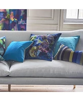 Designers Guild Kashmiri Cobalt Velvet Decorative Pillow