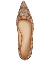 Coach Women's Daphne Crystal Signature Pointed-Toe Flats