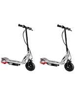 Razor E125 Kids Ride On 24V Motorized Electric Powered Scooters, Black (2 Pack)