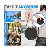 Pyle Portable Wireless Bluetooth Streaming Mini Speaker With IPX7 Waterproof Rating & Built-in Microphone