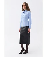 Nocturne Women's Fitted Button-Up Shirt