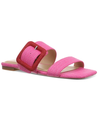 On 34th Women's Paulina Buckled Two-Band Flat Sandals, Created for Macy's