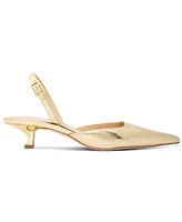 Michael Kors Women's Luna Slingback Kitten-Heel Pumps