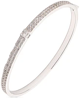 Lauren Ralph Lauren Sterling Silver Cubic Zirconia Bangle Bracelet