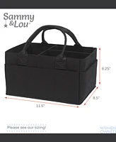 Sammy & Lou Black Felt Storage Caddy by