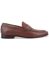 Bar Iii Men's Beau Basketweave Apron Toe Penny Loafers, Created for Macy's