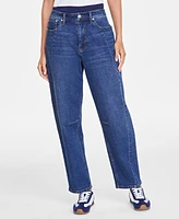 On 34th Women's High-Rise Barrel-Leg Jeans, Exclusively at Macy's