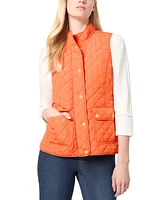 Jones New York Petite Quilted Mock-Neck Puffer Vest