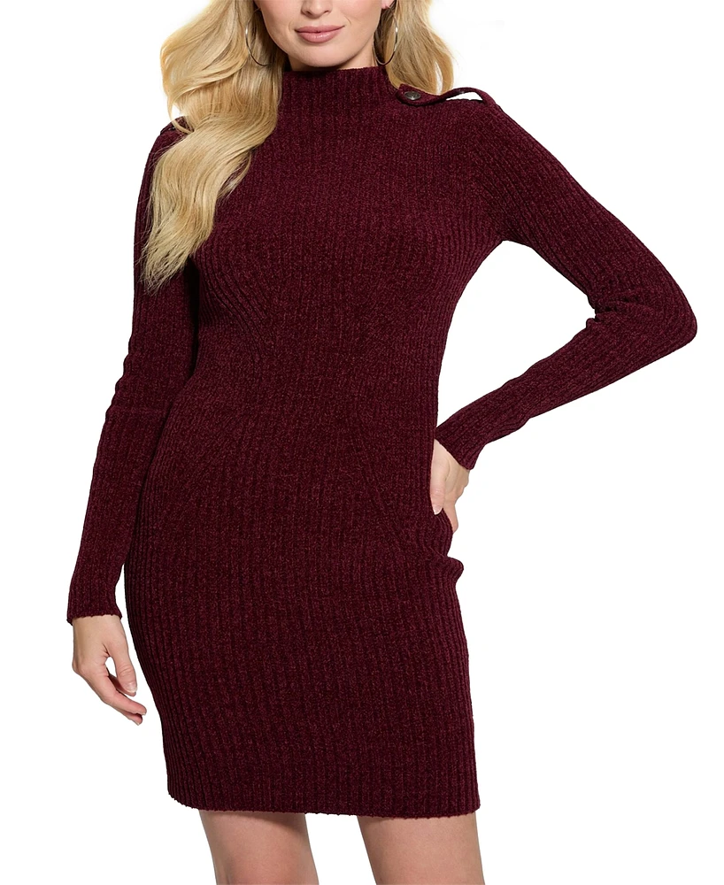 Guess Women's Keily Mock-Neck Sweater Dress