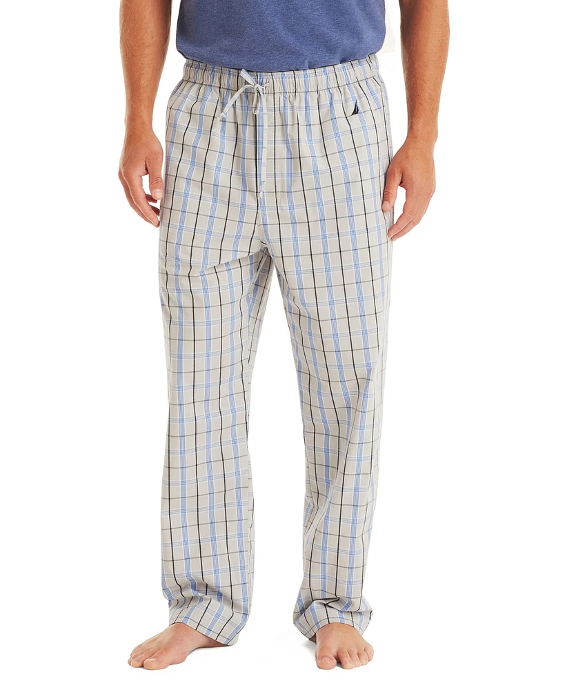 Nautica Men's Crafted Plaid Poplin Sleep Pant