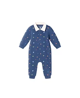 Andy & Evan Baby Boys Fall Themed Rugby Romper