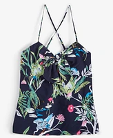 On 34th Women's Printed Knot-Front Tank, Created for Macy's