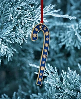 Wallace 2024 Enameled Candy Cane Ornament, 44th Edition