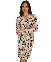 Calvin Klein Women's Printed Surplice-Neck Sheath Dress
