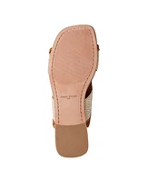 Marc Fisher Ltd Women's Nashie Slip On Square Toe Flat Sandals