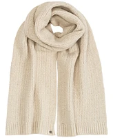 Lauren Ralph Fuzzy Knit Cable Scarf