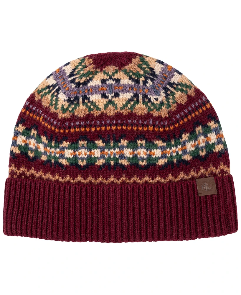 Lauren Ralph Lauren Fair Isle Knit Hat