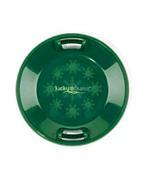 Lucky Bums Circular Saucer Snow Sled for Winter Sledding, 25" Diameter, Green