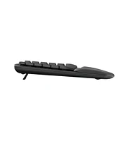 Logitech Wave Keys Wireless Ergonomic Keyboard with Cushioned Palm Rest,Graphite