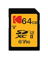 Kodak 64GB Uhs-ii U3 V90 Ultra Pro Sdxc Memory Card