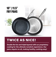 Granitestone Professional 2-Piece Nonstick Fry Pan Set