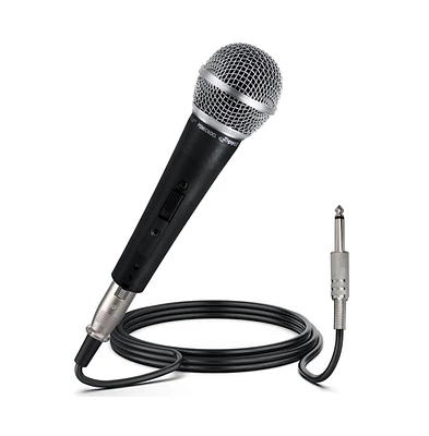 Pyle Professional Dynamic Microphone, Unidirectional Handheld Mic with On/Off Switch