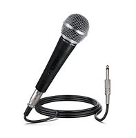 Pyle Professional Dynamic Microphone, Unidirectional Handheld Mic with On/Off Switch