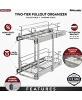 Rev-a-Shelf Kitchen Cabinet Pullout Shelf Organizer, x 18 In