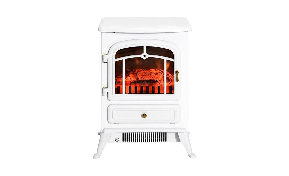 Slickblue 750W / 1500W 22-Inch Electric Fireplace: Adjustable Heat Settings with Realistic Flame