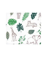 Hudson Baby Cotton Poly Flannel Receiving Blankets, Jungle, One Size