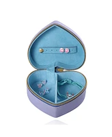 Disney Lilo and Stitch Angel Zippered Heart Shaped Jewerlry Travel Case