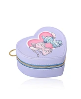 Disney Lilo and Stitch Angel Zippered Heart Shaped Jewerlry Travel Case