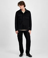 Guess Men's Kingsley Felt Overshirt