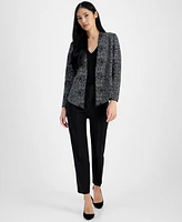 Anne Klein Women's Fitted Open-Front Cardigan