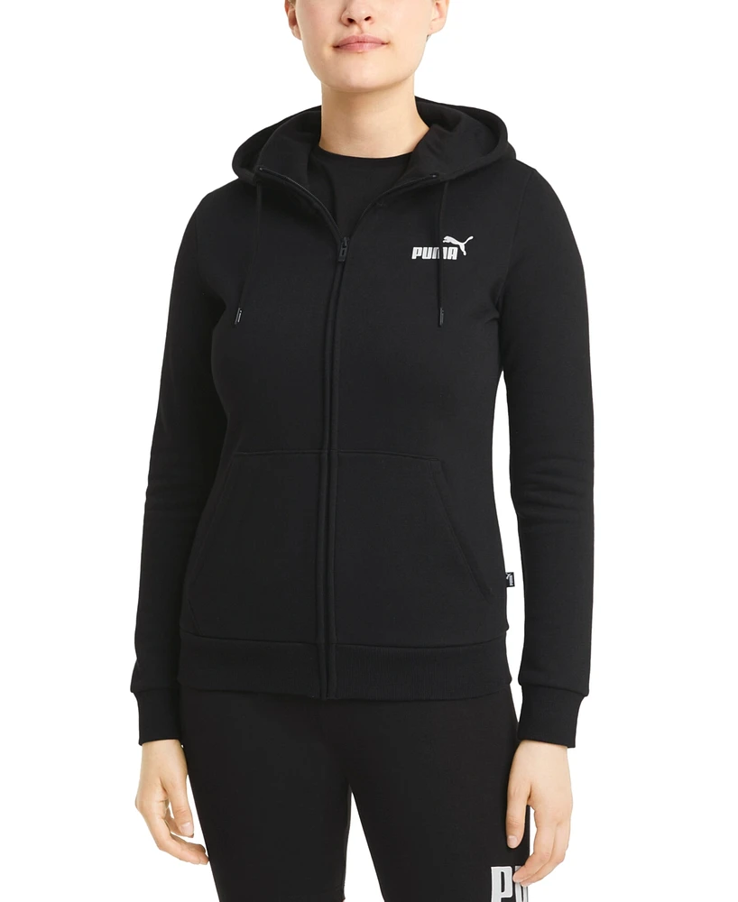 Puma Women's Long-Sleeve Zip-Front Hooded Sweatshirt