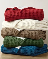 Madison Park Rowan Waffle Knit Chenille Throw, 50" x 60"