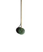 seree Button — Green jade pendant necklace