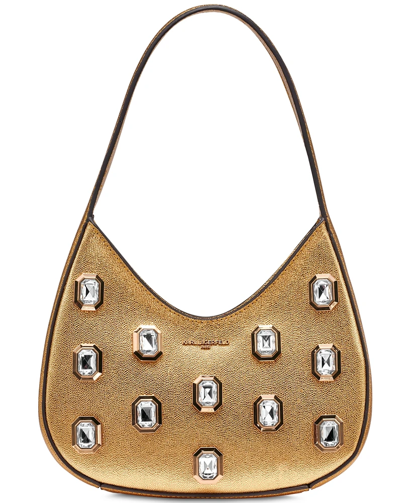 Karl Lagerfeld Paris Desi Leather Hobo