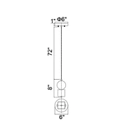 Cwi Lighting 8" Metal Saleen Led Mini Pendant