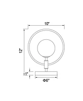 Cwi Lighting 12" Metal Celeste 1 Light Lamp